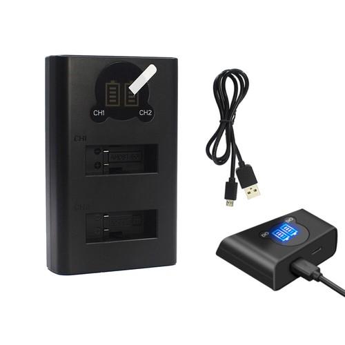 Caricabatteria doppio lcd per - lcd,