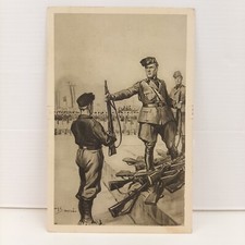 Cartolina  raffigurante  "La consegna del moschetto ai Balilla Moschettieri