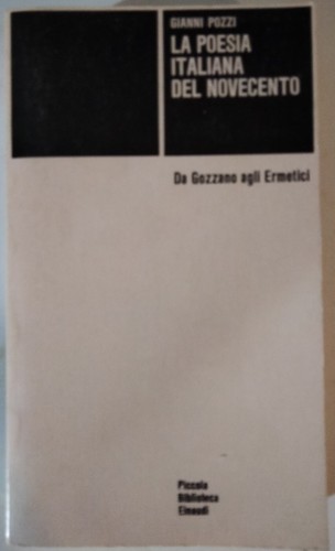 Libro poesia italiana del - -,
