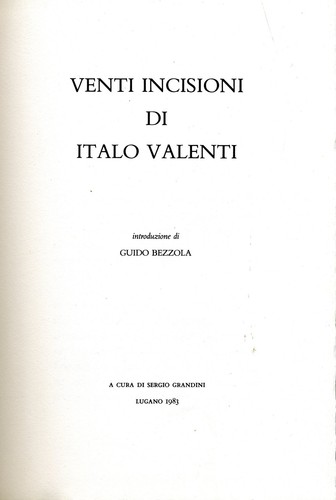Venti incisioni italo - incisioni,