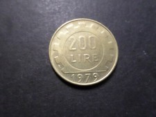 Italy 200 LIRE Coin 1979 TB
