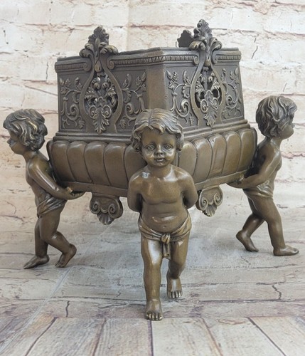 Real bronzo ottone cherubino - bronzo,