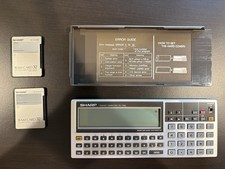 Sharp PC-1360 Pocket Computer Massimizzato a 64K RAM 2 Schede CE-2H32M Testato GUARDA!