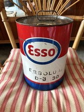 LATTA VINTAGE OLIO MOTORE ESSO MOTOR OIL TIN BOX SCATOLA