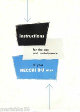 Su CD * NECCHI BU MIRA ISTRUZIONI / MANUALE OPERATIVO
