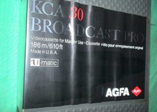 1x AGFA KCA 186m/610ft U-Matic