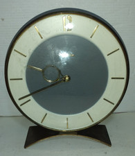 ART DECO , OROLOGIO DA TAVOLO MAUTHE  VINTAGE IN OTTONE ANNI 30