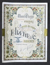 Album di Disegni per Ricamo - Ditta E. Frette & C. - Monza - 1900 ca.