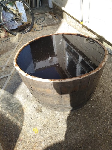 Fioriera botte whisky rovere - fioriera,
