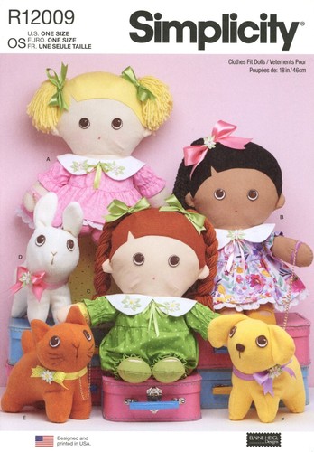 Simplicity r12009 peluche - r12009, 18"