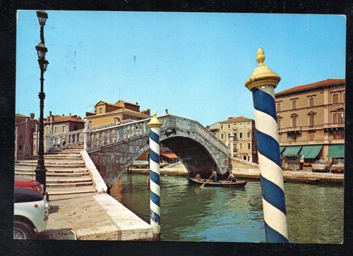 Cartolina chioggia ponte - chioggia, e