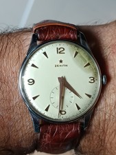 ZENITH-STELLINA-ANNI 50-MANUALE-CALIBRO 40-TUTTO ACCIAIO-FIRMATO-OVERSIZE