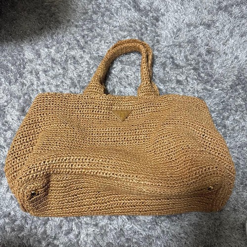 Borsa cestino prada - rafia, tote