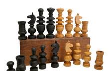 Scacchi in Legno Vintage 50/60 -  Omaggio Pedine Dama in Legno