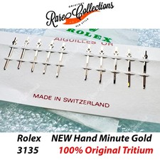 NEW Lancetta MINUTI X1 Rolex 3135 18238 16238 TRITIUM Oro Gold DateJust .106