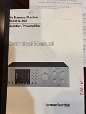 HK HARMAN KARDON A-402 A402 Manuale di riparazione e assistenza ORIGINALE - Nuova rilegatura