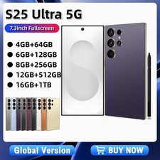 NUOVO smartphone sbloccato 7,3 pollici S25 Ultra 5G Android 15 doppia SIM cellulare