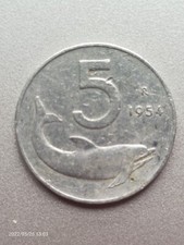 Moneta Rara, 5 Lire del 1954, foto reale