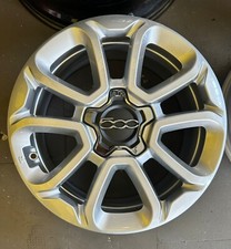 4 CERCHI IN LEGA 16" ORIGINALI FIAT 500X NUOVI COLORE SILVER + COPRIMOZZI