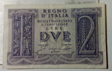 REGNO D'ITALIA  banconota 2 lire Impero 1939 BB+