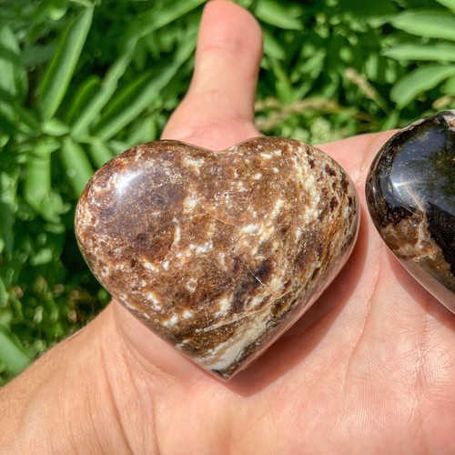Cuore opale nero scudo - opale,