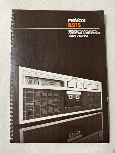 Revox manuale istruzioni - revox,