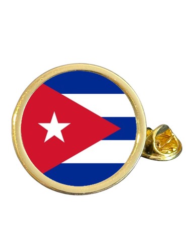 Cuba national flag gold - flag, plated