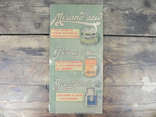 Cartello vintage pubblicitario