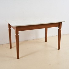 TAVOLO DA PRANZO CON PIANO EFFETTO MARMO