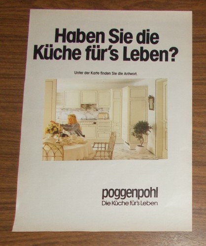 Rara pubblicità poggenpohl - pubblicità,