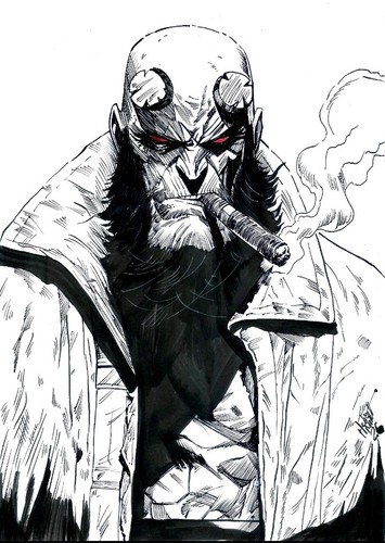 Hellboy disegno originale