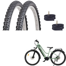 2 COPERTONI + 2 CAMERE VALVOLA ITALIA 26 X 1.75 NERO VEERUBBER VRB115