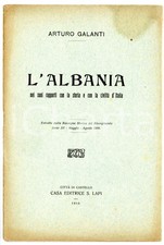 1916 Arturo GALANTI L'Albania
