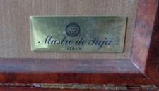 MASTRO DE PAJA SCATOLA PORTA SIGARI IN PELLE E RADICA