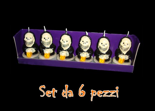 Candele halloween scheletri - candele,