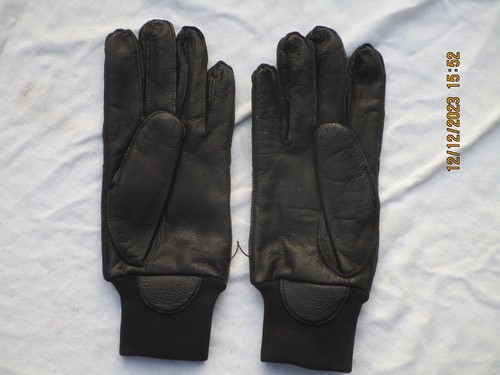 Guanti mens black pelle - black, pelle,