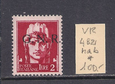 Italy RSI GNR Verona 1944 Sass 482hab Variety shifted ovpt. MH* CV €100
