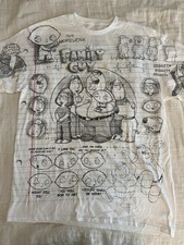 T-shirt blu liquido grande