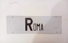 Targa ROMA in Metallo Per Auto