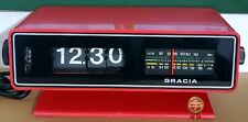 Radio Sveglia GRACIA Space Age Vintage Anni 60/70 ROSSA Funzionante