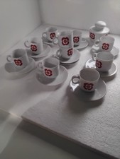 set di dieci tazzine da caffè e zuccheriera vintage anni '70