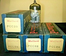 PCC89  Stock 4 pezzi, VALVOLE NOS Mullard Nuove, Rimanenze