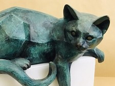 GATTO SDRAIATO - BORDER FINE ART U.K. - In Resina - Lunghezza cm. 24 circa