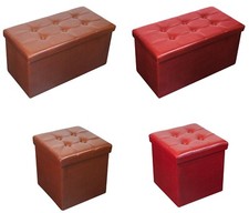 Sedia ottomana in pelle