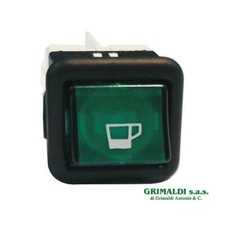 INTERRUTTORE SAECO VIA VENETO LUMINOSO VERDE BIPOLARE - 1 PEZZO 