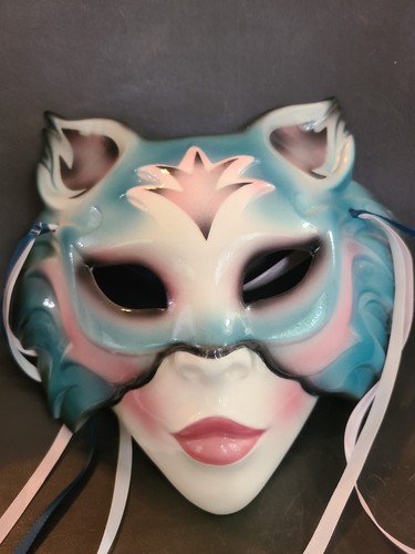 Maschera gatto arte - , argilla