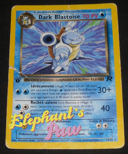 Pokemon dark blastoise rara - blastoise,