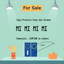 Set adesivi per targa - set,
