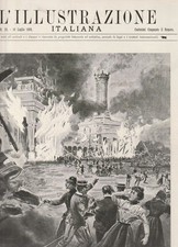 2 L'ILLUSTRAZIONE ITALIANA, 29-1899  L'INCENDIO DELL'ESPOSIZIONE DI COMO
