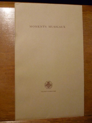 Moments musicaux tallone - moments,